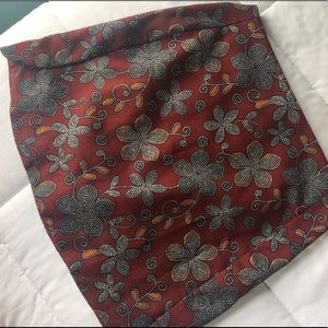 High waisted mini skirt